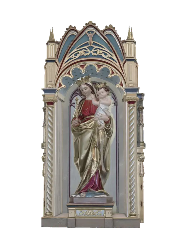 Madonna and Child - Mary 3D model, vytvořený pomocí AI