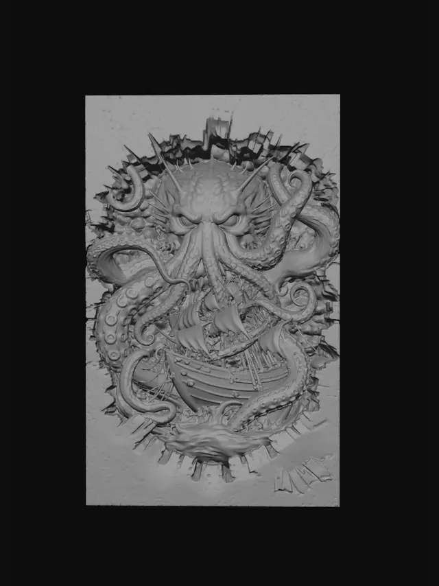 3D model for Crimson Kraken's Galleon