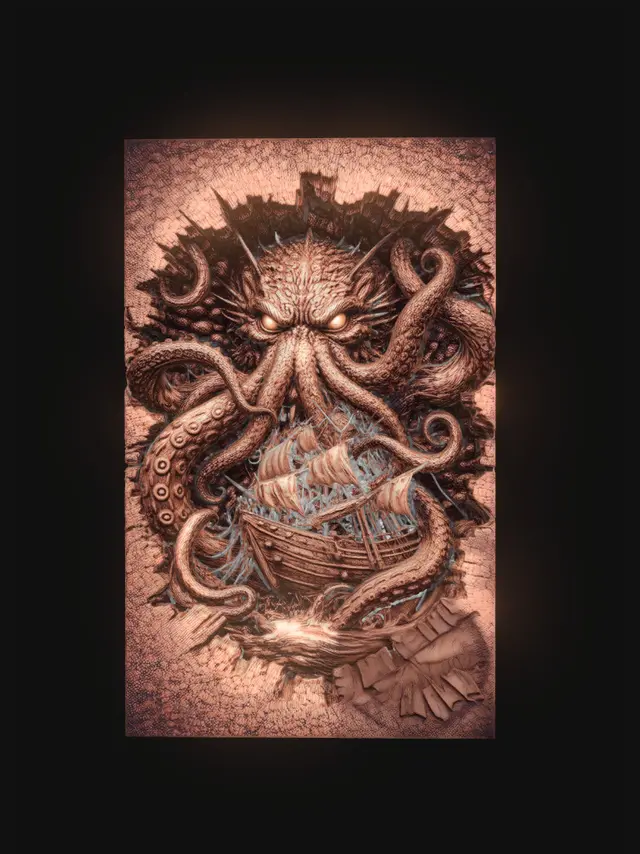 3D model for Crimson Kraken's Galleon