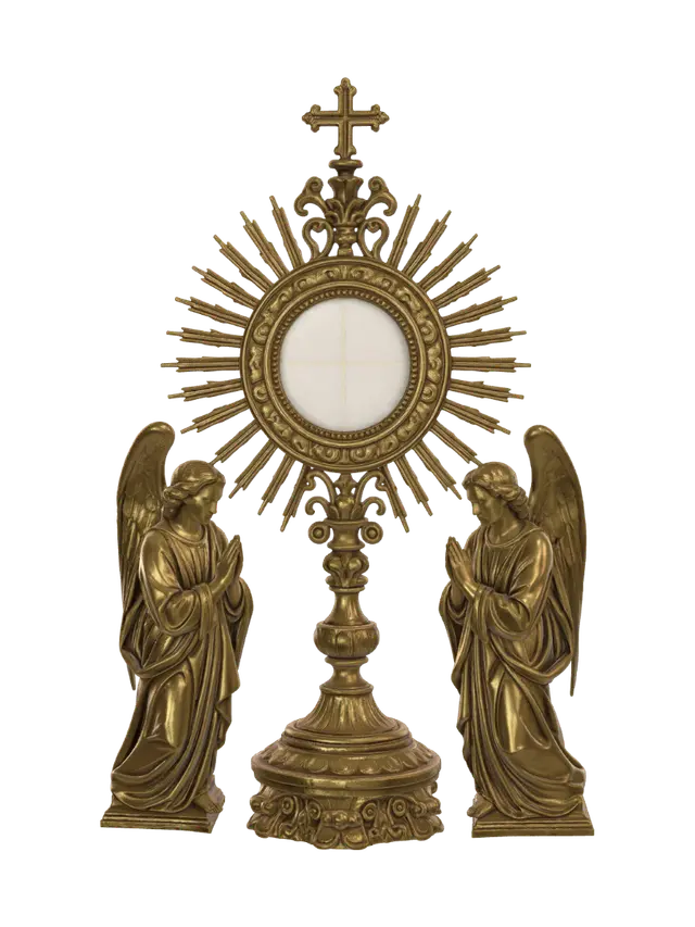 3D model for Golden Sunburst Monstrance with Angels