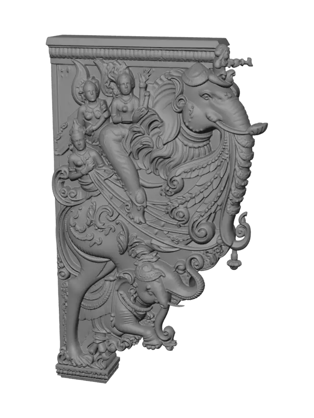 3D model for Divine procession on Airavata