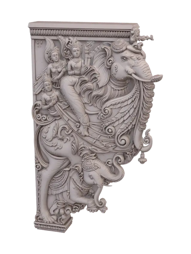 3D model for Divine procession on Airavata