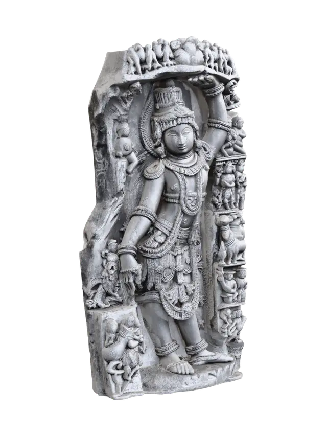 3D model for Ornate Temple Deity with Raised Arm