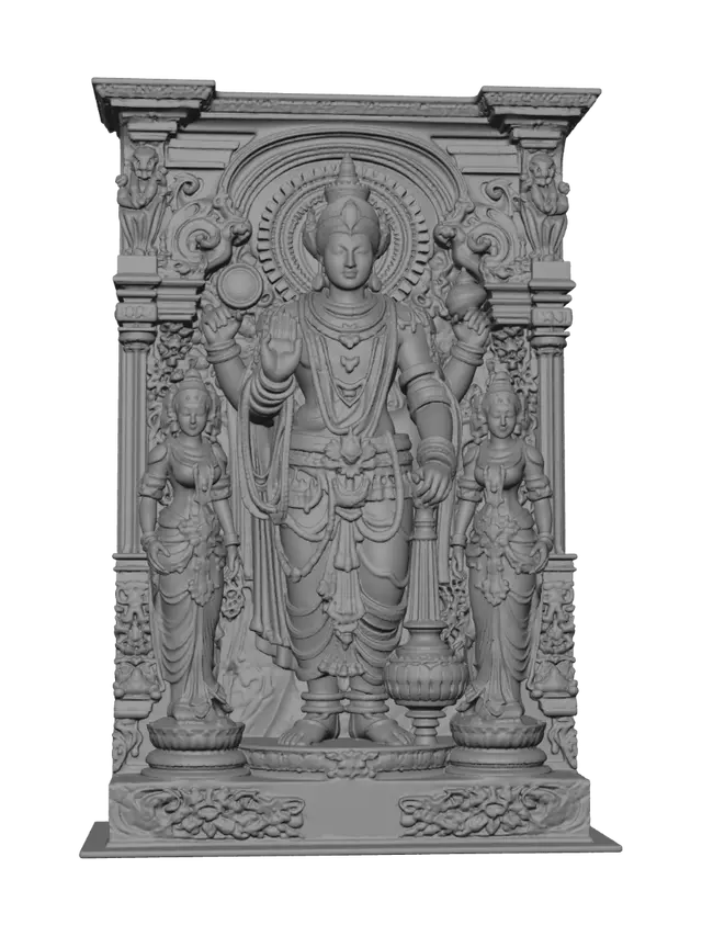 3D model for Vishnu with Attendants