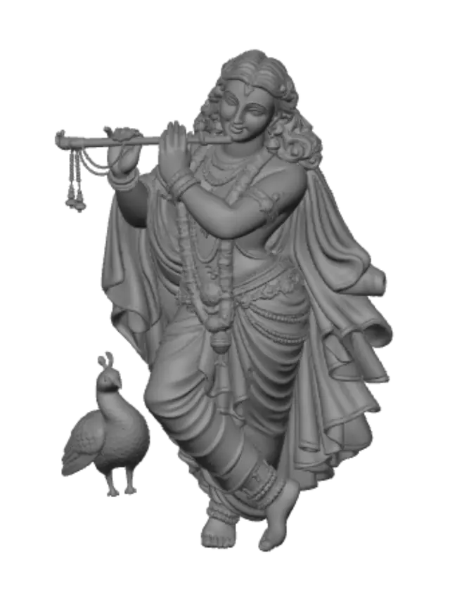 3D model for Krishna Playing the Flute