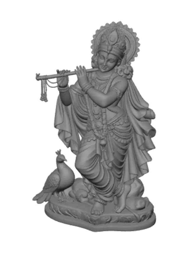 3D model for Krishna Playing the Flute