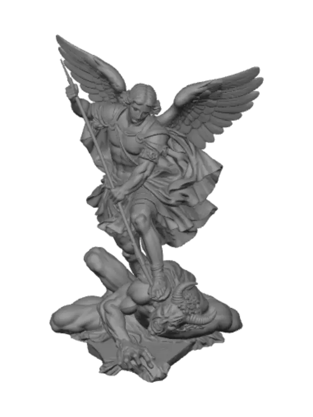 3D model for Archangel Michael Slaying Satan