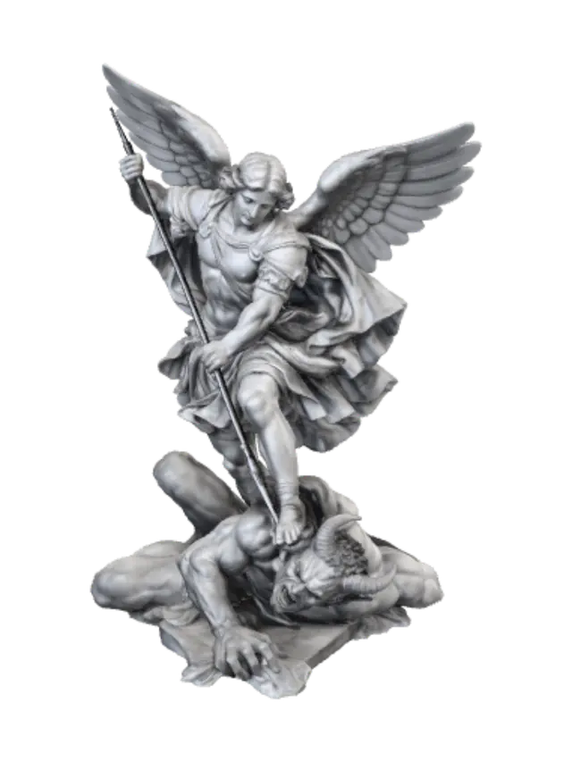 3D model for Archangel Michael Slaying Satan