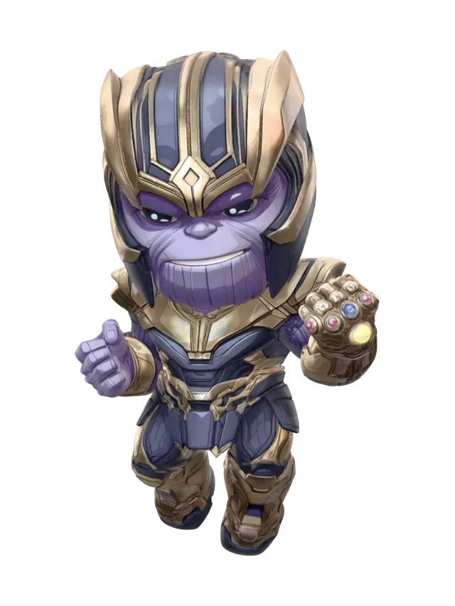 3D model for Chibi Thanos with Infinity Gauntlet