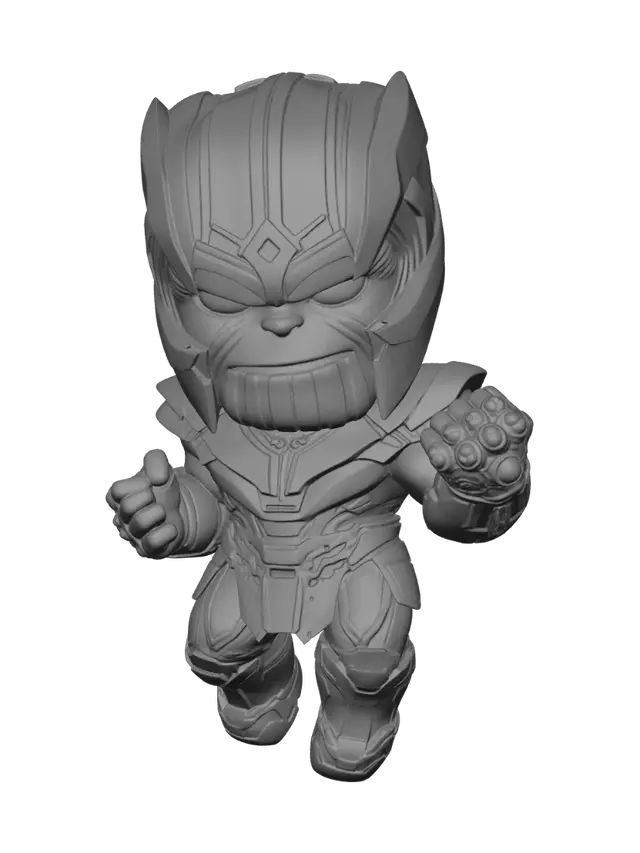 3D model for Chibi Thanos with Infinity Gauntlet