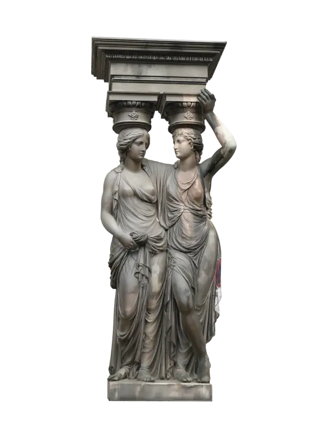3D model for Ornate wooden stair newel post