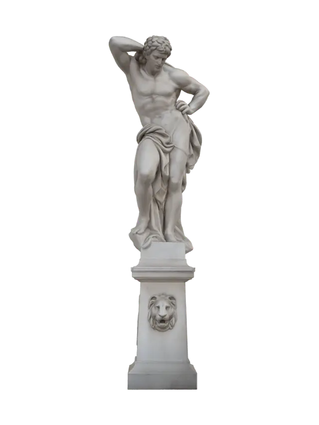 Ornate wooden stair newel post 3D model, vytvořený pomocí AI