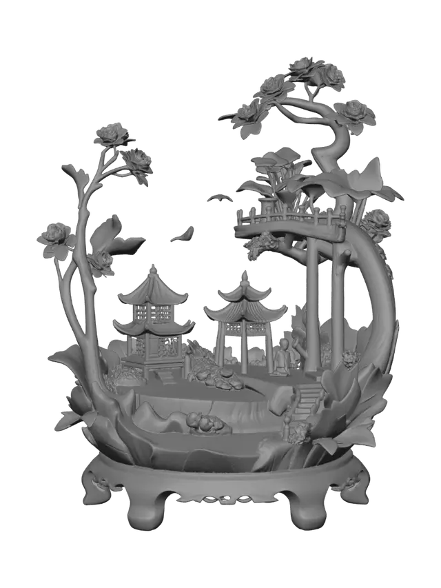 3D model for Woodland Pagoda Dreamscape