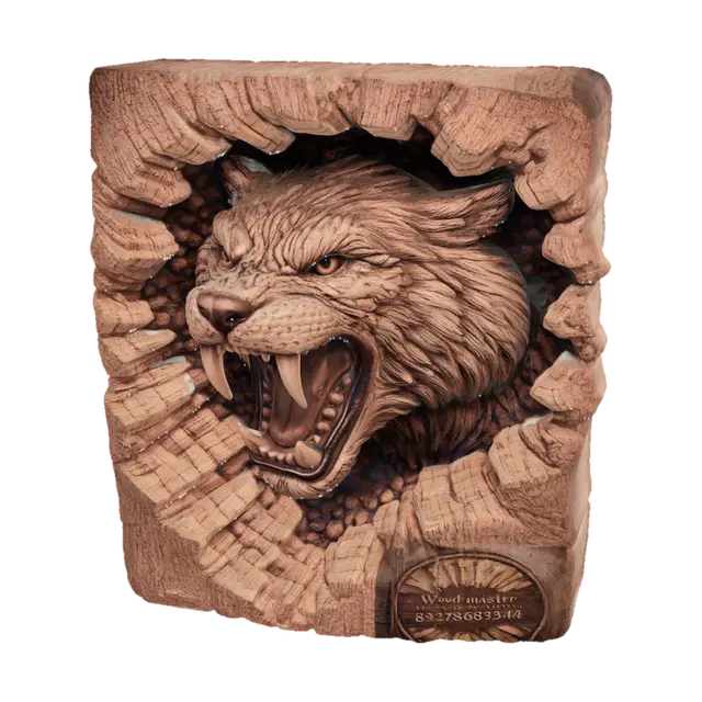 Hollow Howl 3D model, vytvořený pomocí AI