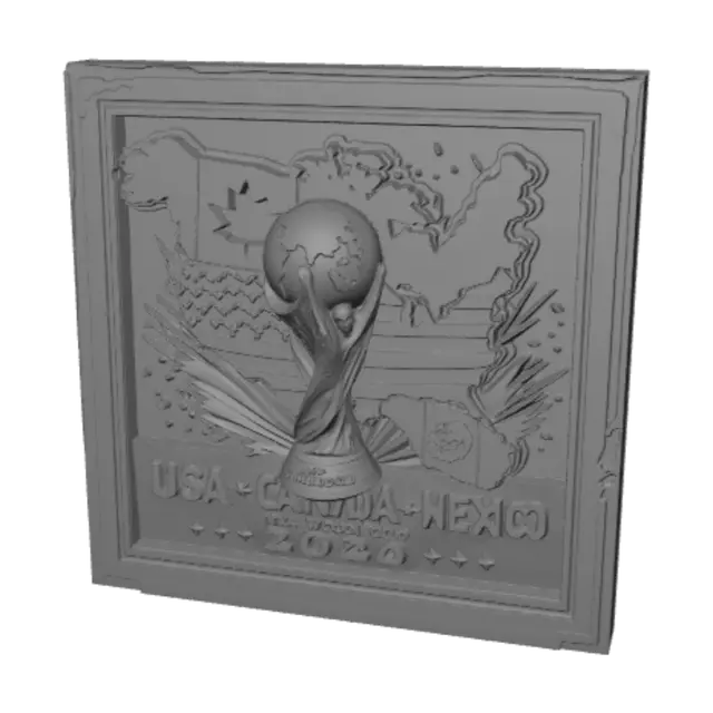 3D model for World Cup 2026 Trophy USA Canada Mexico