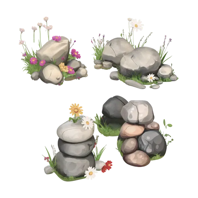 3D model for Rock Garden Blooms