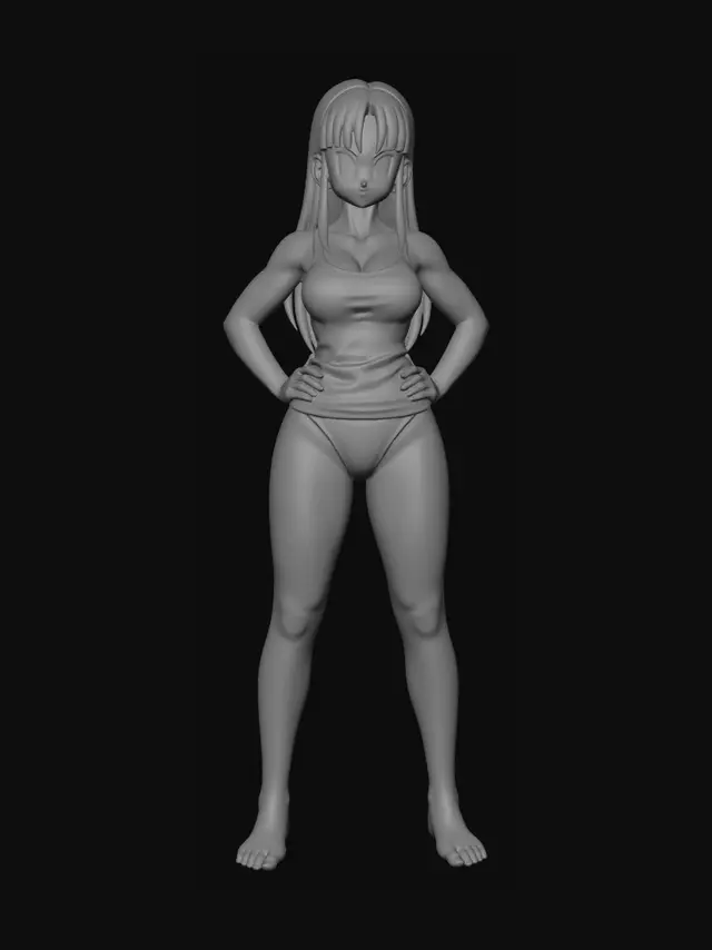 3D model for Confident in White