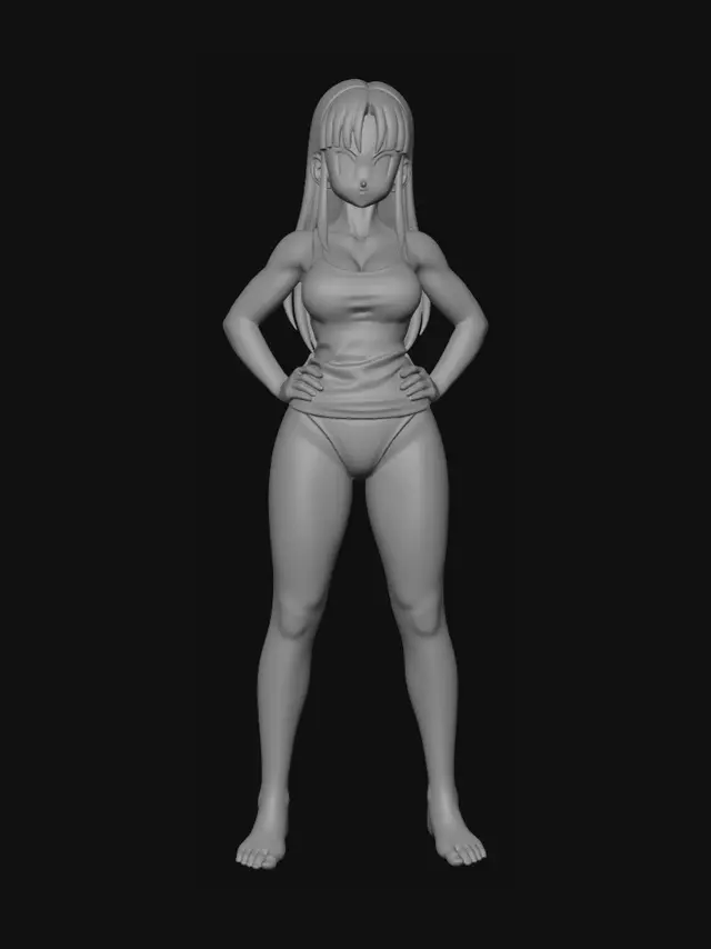 3D model for Confident in White