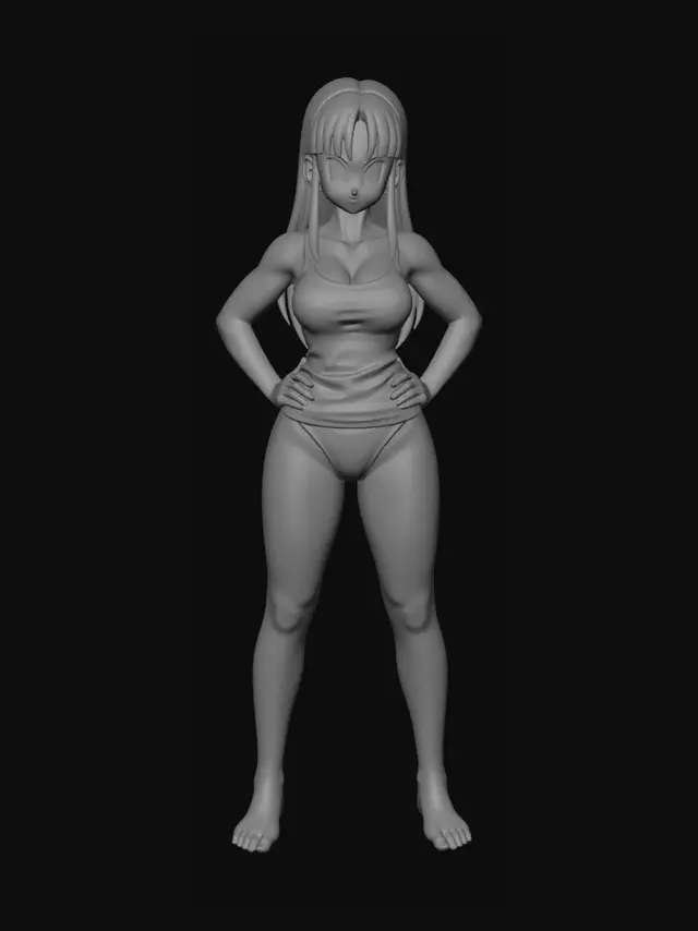 3D model for Confident in White