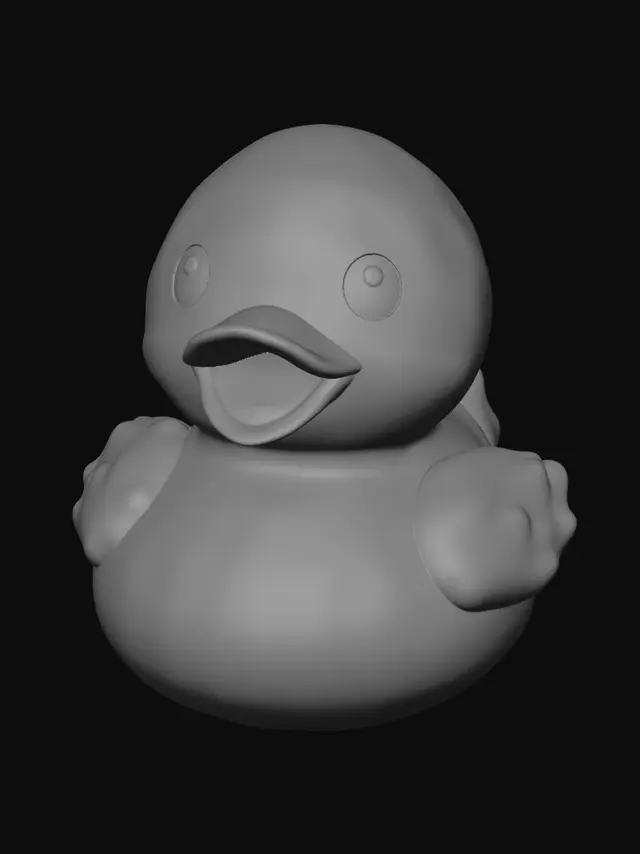 3D model for Golden Rubber Duck