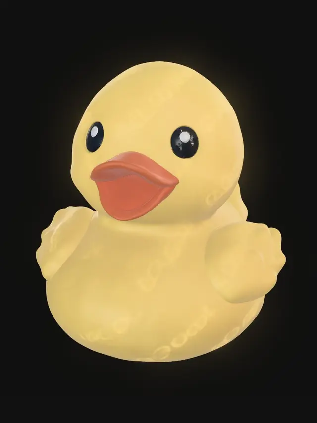 3D model for Golden Rubber Duck