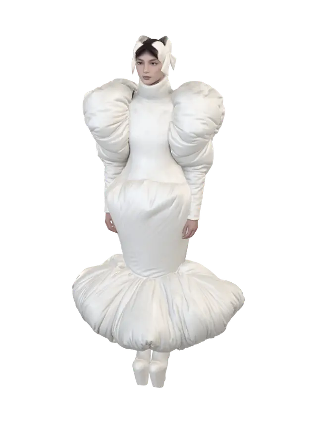 3D model for Cloudburst Gown