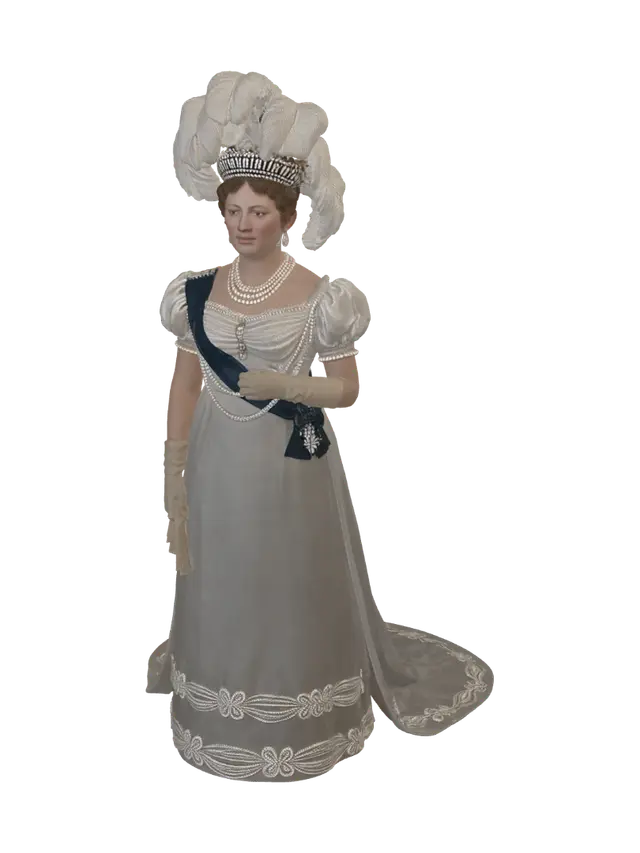 3D model for Portrait of a Lady in White Satin