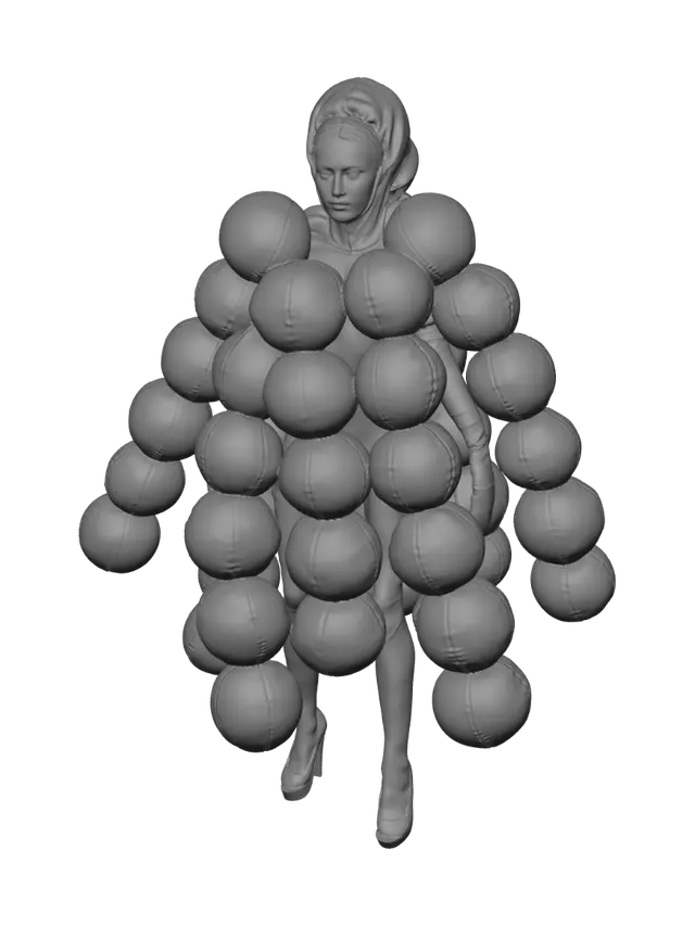 3D model for Bubble Dress