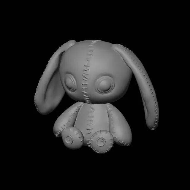 3D model for Patchwork Bunny