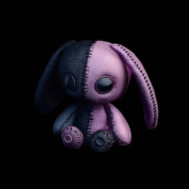 3D model for Patchwork Bunny
