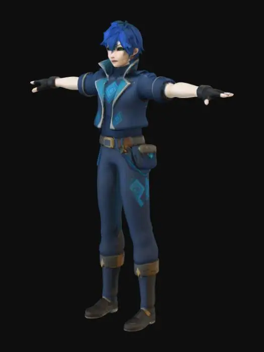 3D model for Blue Adventurer