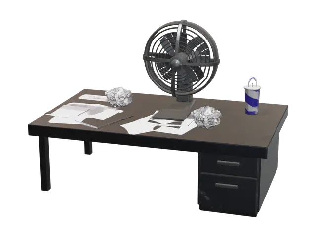 Ornate Fnaf 2 Office - Gameprop 3D model, vytvořený pomocí AI