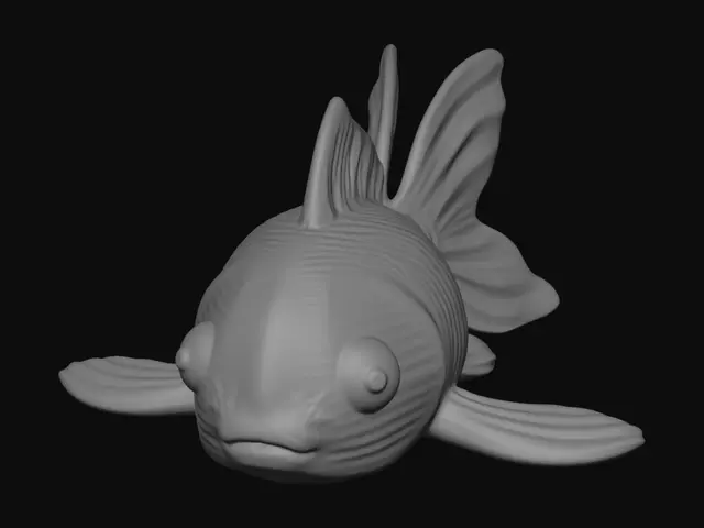 3D model for Pale Goldfish
