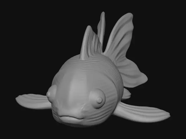 3D model for Pale Goldfish