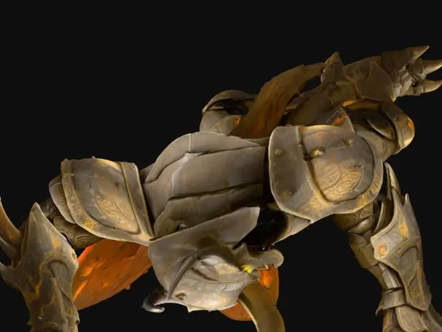 3D model for insect warrior creature armored