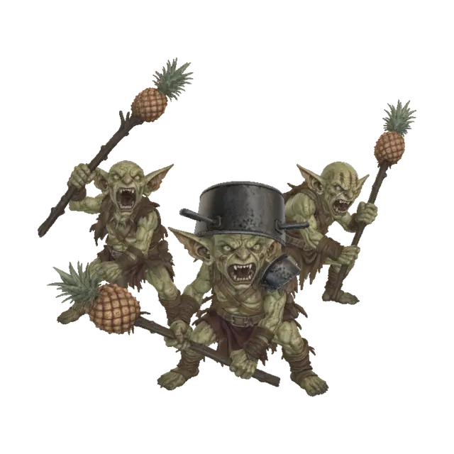 Goblins from Dungeon Crawler Carl - Dcc 3D-model, gegenereerd door AI