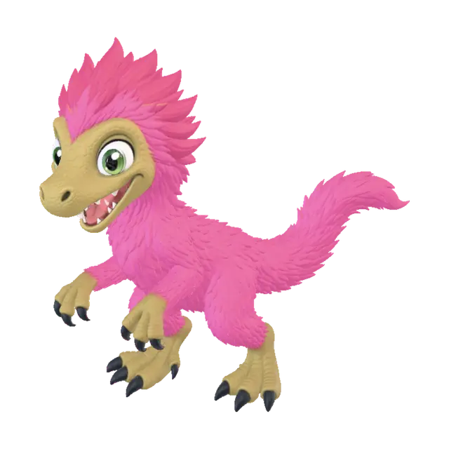 Mong and Kiwi's baby 2 from Dungeon Crawler Carl - Dcc 3D-model, gegenereerd door AI