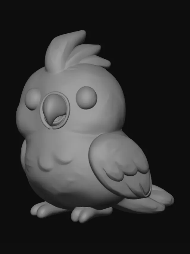 3D model for Pink Lovebird