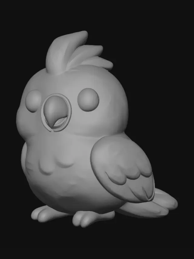 3D model for Pink Lovebird