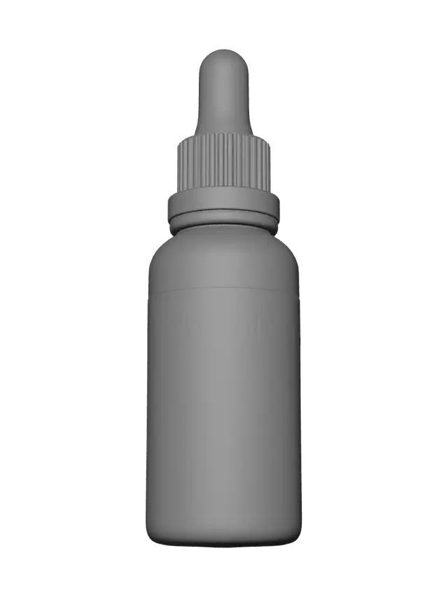 3D model for Beard and Head Hair Serum with Argan Oil