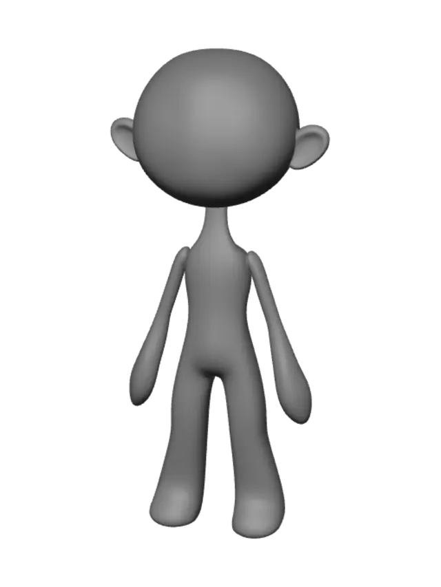 3D model for Circlehead Character