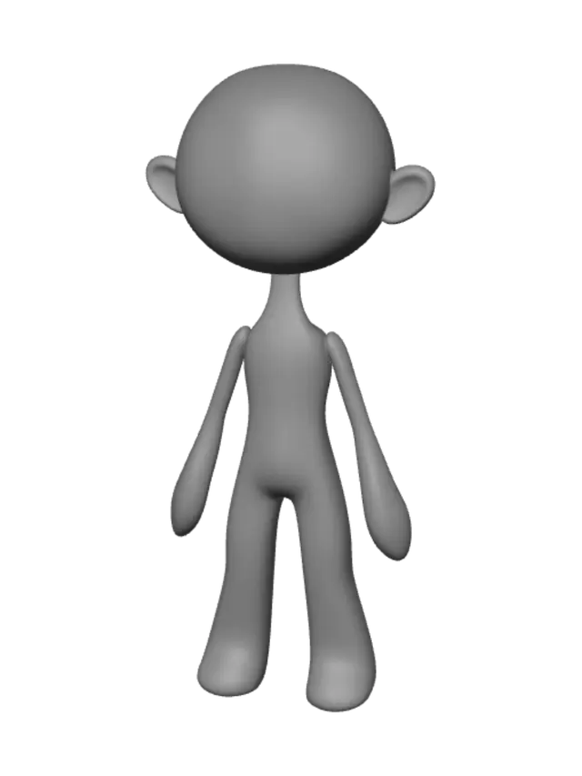 3D model for Circlehead Character