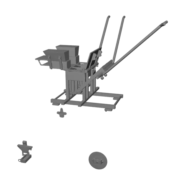 3D model for Batako Paving Brick Press