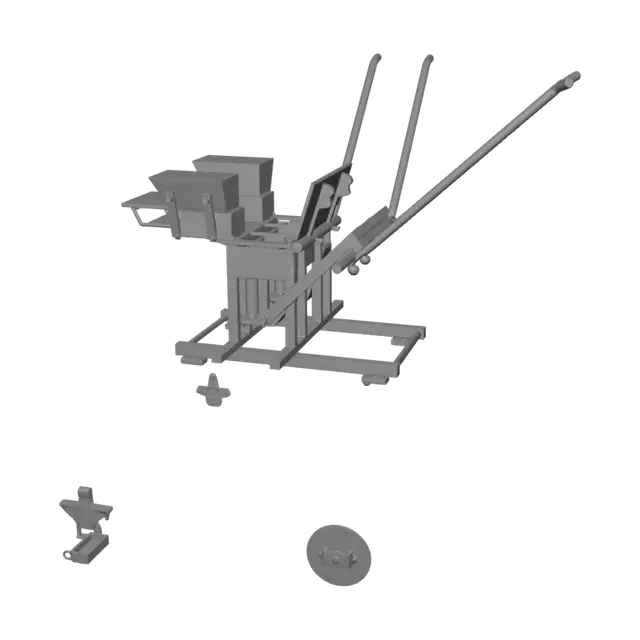 3D model for Batako Paving Brick Press