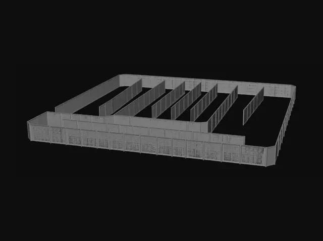 3D model for Green Mesh Maze