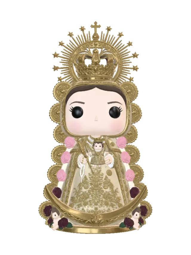 Funko Virgen del Rocio - Devotional 3D model, vytvořený pomocí AI