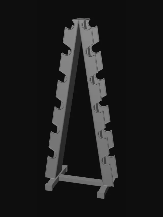 3D model for Weight plate rack