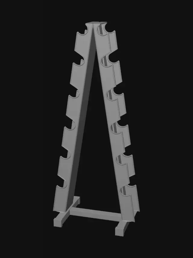 3D model for Weight plate rack
