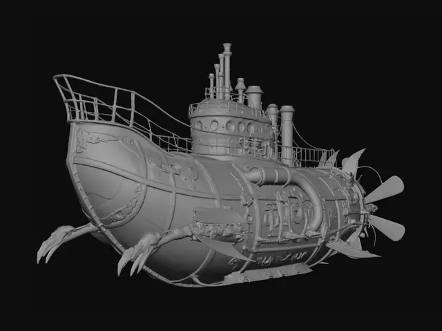 3D model for Brass Leviathan