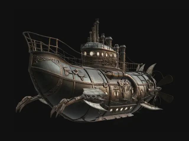 3D model for Brass Leviathan
